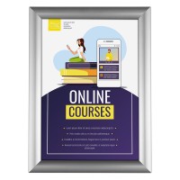 SNAP FRAME A3, aluminum poster stand, silver