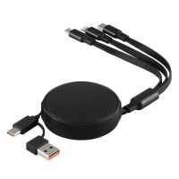 ONES 6IN1, usb type-c charging and data cable, 6 in 1, 60w, black