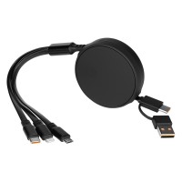 ONES 6IN1, usb type-c charging and data cable, 6 in 1, 60w, black