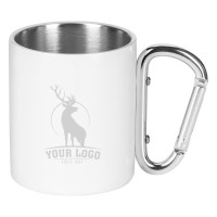 HIKE MATT, metal mug, 200 ml, white