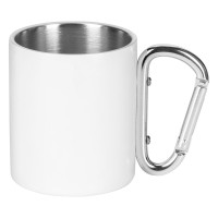 HIKE MATT, metal mug, 200 ml, white