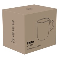 FARO, stoneware mug, 280 ml, black