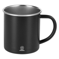 ZEPPELIN, metal mug, 400 ml, black