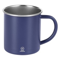 ZEPPELIN, metal mug, 400 ml, blue