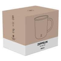 ZEPPELIN, metal mug, 400 ml, blue