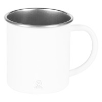 ZEPPELIN, metal mug, 400 ml, white