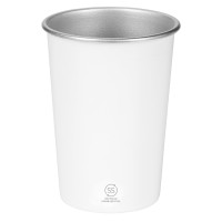 RADLER, metal cup, 350 ml, white