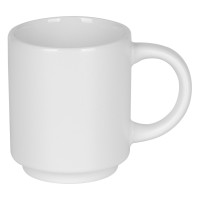 FRESCA, stoneware stackable mug, 180 ml, white