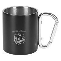 HIKE MATT, metal mug, 200 ml, black