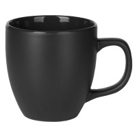 FLORENCE, stoneware mug, 420 ml, black