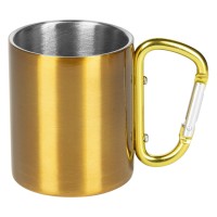 HIKE C, metal mug, 200 ml, gold