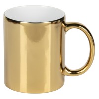MIDA, stoneware sublimation mug, 325 ml, gold