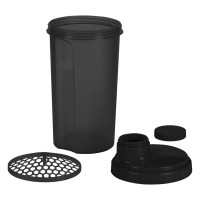 POWER, water bottle shaker, 700 ml, black