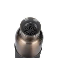 MATADOR, vacuum insulated bottle with silicone sleeve, 500 ml, dark gray