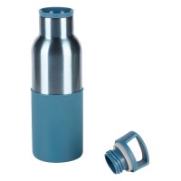 MATADOR, vacuum insulated bottle with silicone sleeve, 500 ml, blue