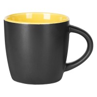 BLACK BERRY, stoneware mug, 300 ml, yellow