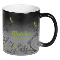 MAGIC MUG, stoneware sublimation mug, 325 ml, black