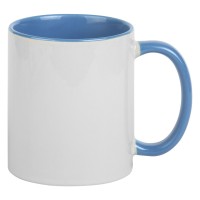 MIA, stoneware sublimation mug, 325 ml, sky blue