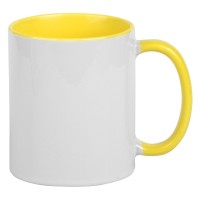 MIA, stoneware sublimation mug, 325 ml, yellow