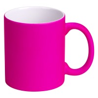 LASSI NEON, stoneware sublimation mug, 325 ml, neon pink