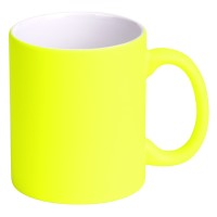 LASSI NEON, stoneware sublimation mug, 325 ml, neon yellow
