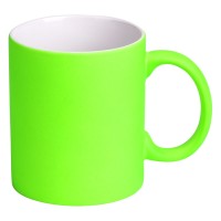 LASSI NEON, stoneware sublimation mug, 325 ml, neon green