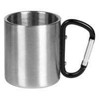 HIKE, metal mug, 200 ml, black
