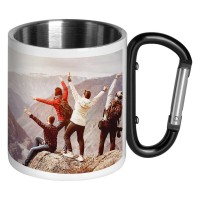 HIKE SUBLI, metal sublimation mug, 200 ml, black