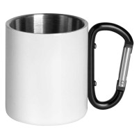HIKE SUBLI, metal sublimation mug, 200 ml, black