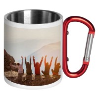 HIKE SUBLI, metal sublimation mug, 200 ml, red