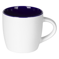 BERRY WHITE, stoneware mug, 300 ml, royal blue