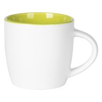 BERRY WHITE, stoneware mug, 300 ml, kiwi