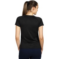 RECORD LADY, women's t-shirt, 100% polyester, black