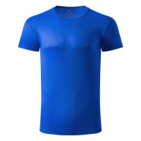 TEE, sports t-shirt, 100% polyester, royal blue