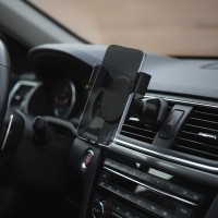 FAST, car phone holder, black