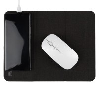 TWIST PAD, mouse pad and wireless charger 15w, black