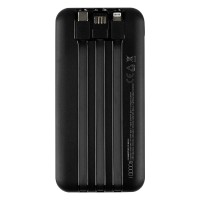 CONNECTOR, power bank, 10.000 mah, black