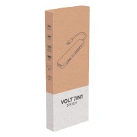 VOLT 7IN1, 7 ports usb hub, dark gray