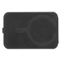 STATIC, magnetic card holder and mobile phone stand, black