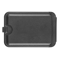 STATIC, magnetic card holder and mobile phone stand, black