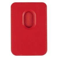 BECCO, magnetic card holder for mobile phone, red