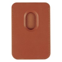 BECCO, magnetic card holder for mobile phone, light brown