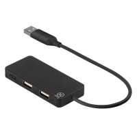 ENZO, 3 ports usb hub, black