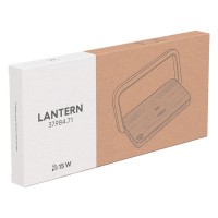 LANTERN, wireless charger, 15w and mobile phone stand with led light, beige