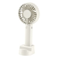 VORTEX, handheld fan with 3 speeds and phone holder, white