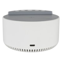 RENNE, wireless speaker 3w, wireless charger 15w, with 6 relaxing sleep melodies, white