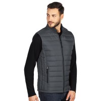 NOVA MEN, padded winter vest, dark gray
