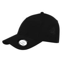 ROCKET, cap, 6 panels, velcro back closure, black