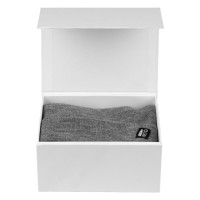 NORDIC SET, winter cap and scarf, gray