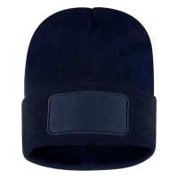 ANDI, winter cap with square patch, blue